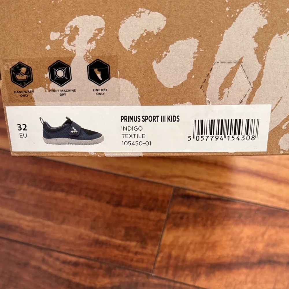 New Vivo Barefoot Kids Sneakers in Gray and White - Picture 4 of 5